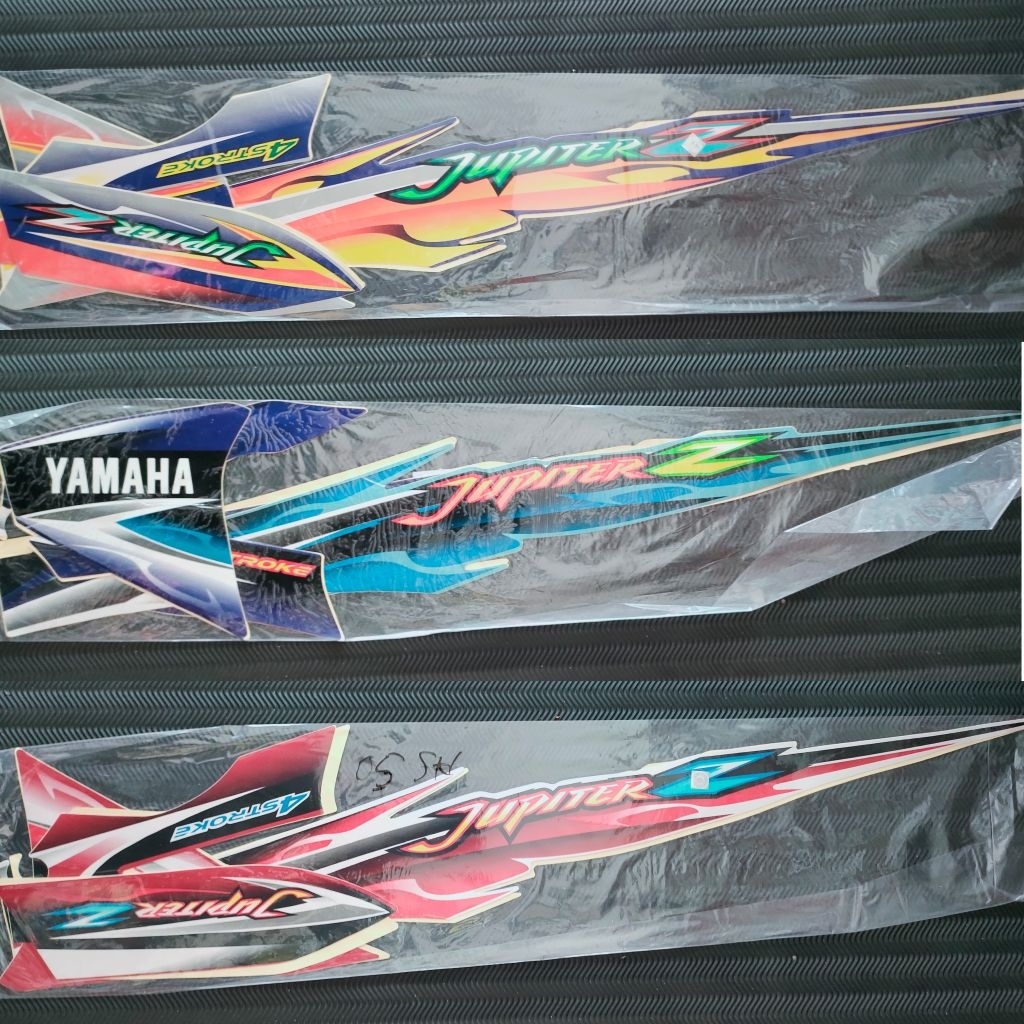 Striping Motor Stiker Bodi Jupiter z 2005 velg ruji