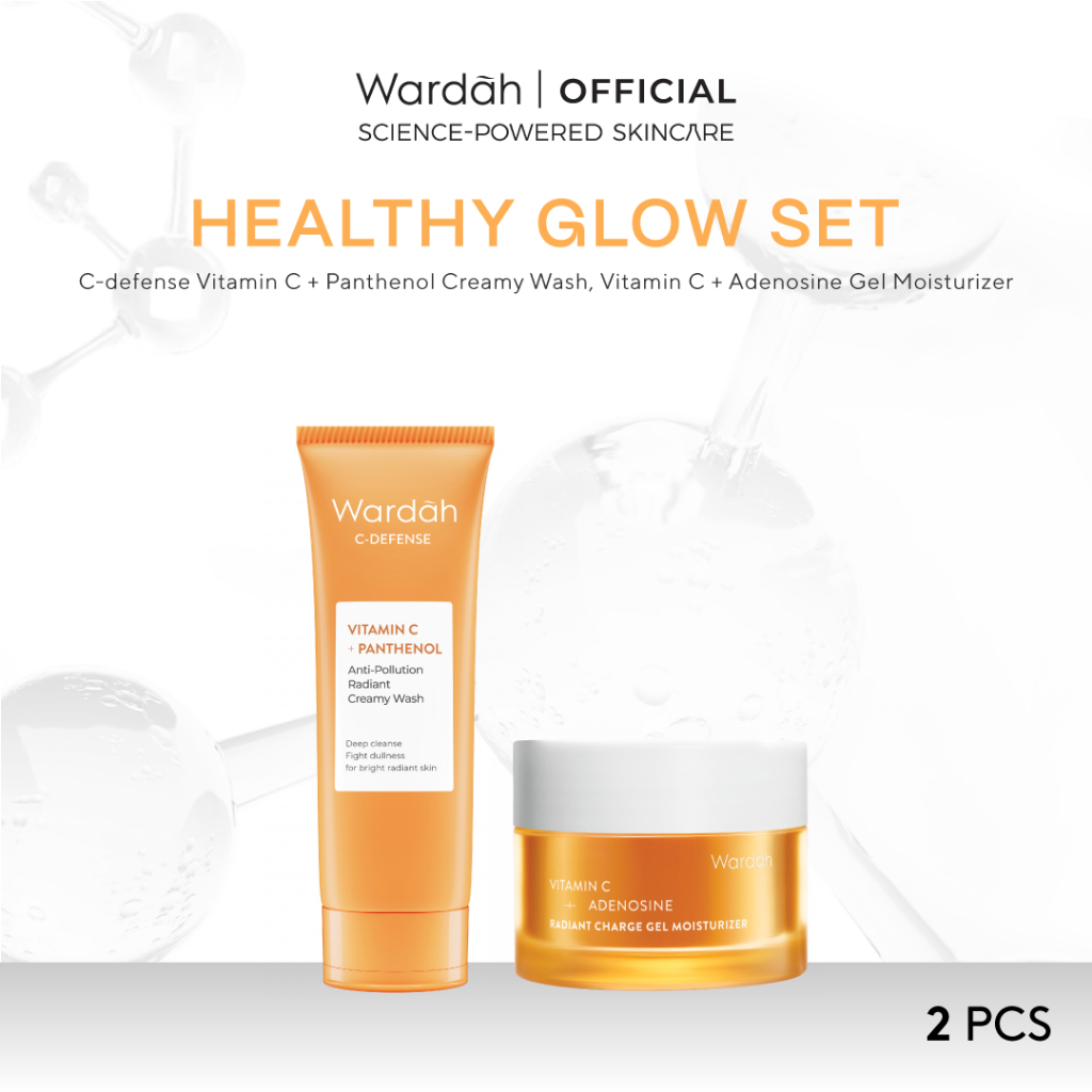 WARDAH [2 pcs] Paket Skincare Solusi Masalah Kulit All Series - Face Wash Moisturizer Day Cream (Lig