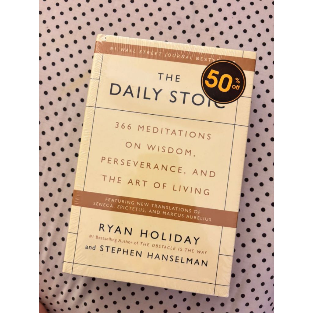 the daily stoic buku import original Hard cover