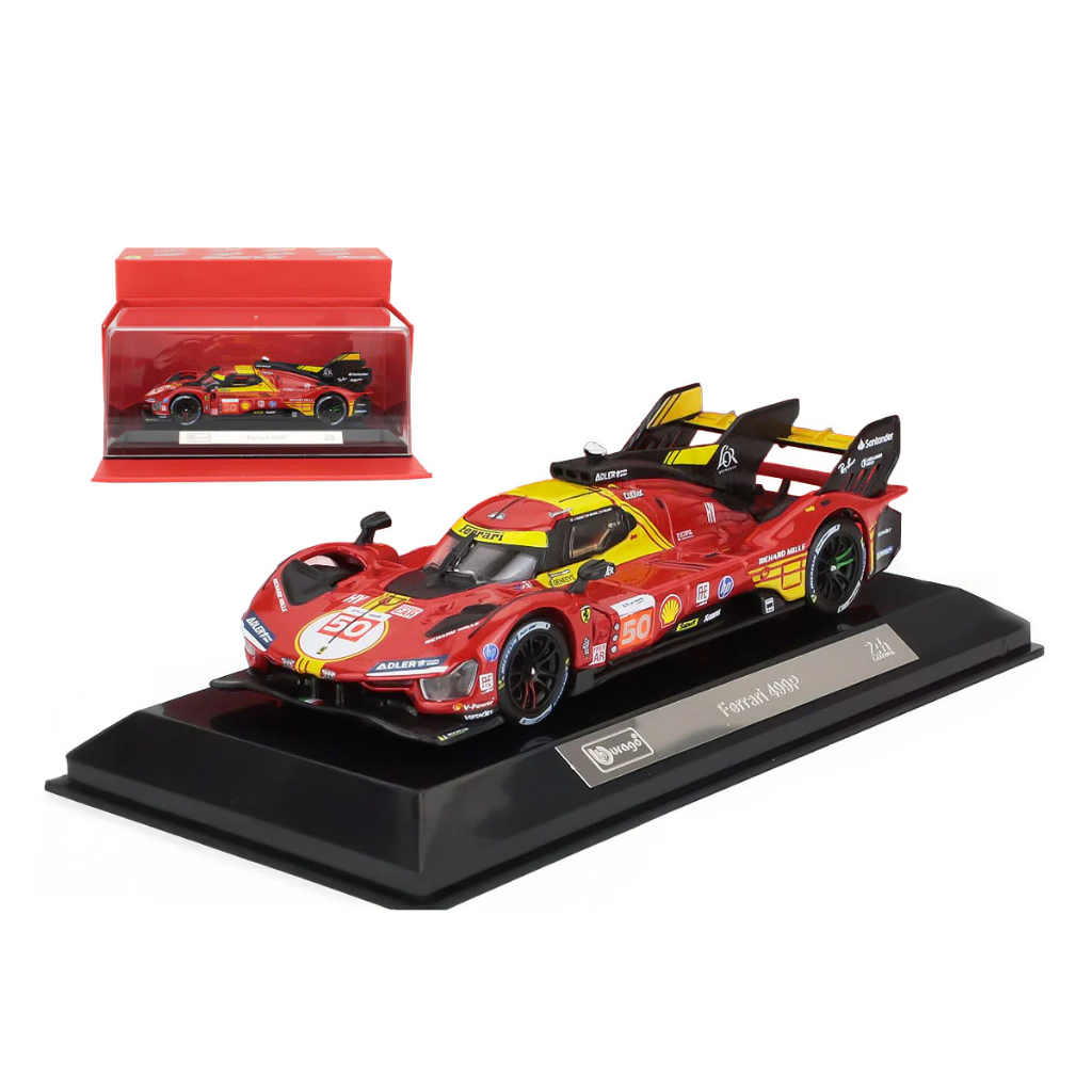 bburago 1:43 Ferrari AF Corse 499P #50 Le Mans 2024 Champion