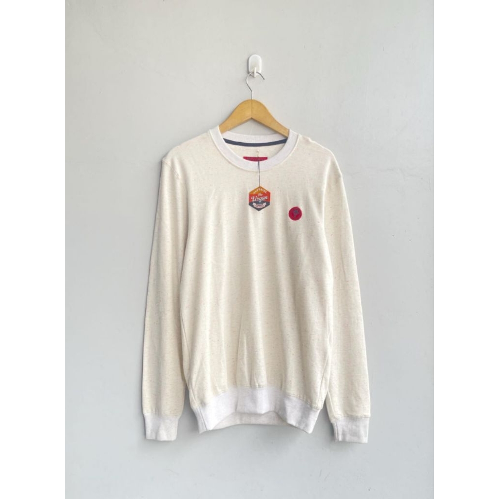 Sweater Crewneck Urgan Polos Pria Wanita Baby Terry Bordir Logo Unisex All Size Fit XL Sweater Casua