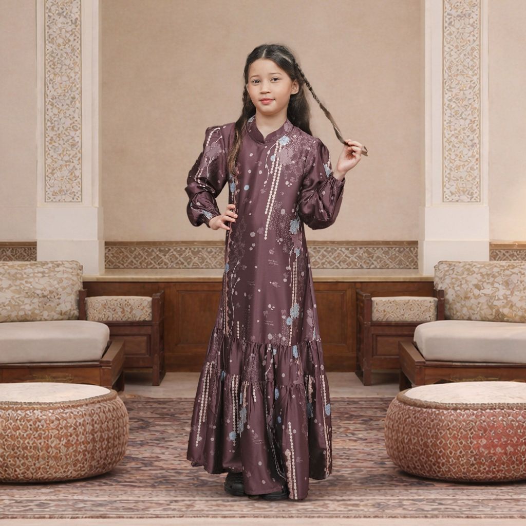 ZB - Lafa Dress Kids - Gamis Anak Sarimbit Print Cantik