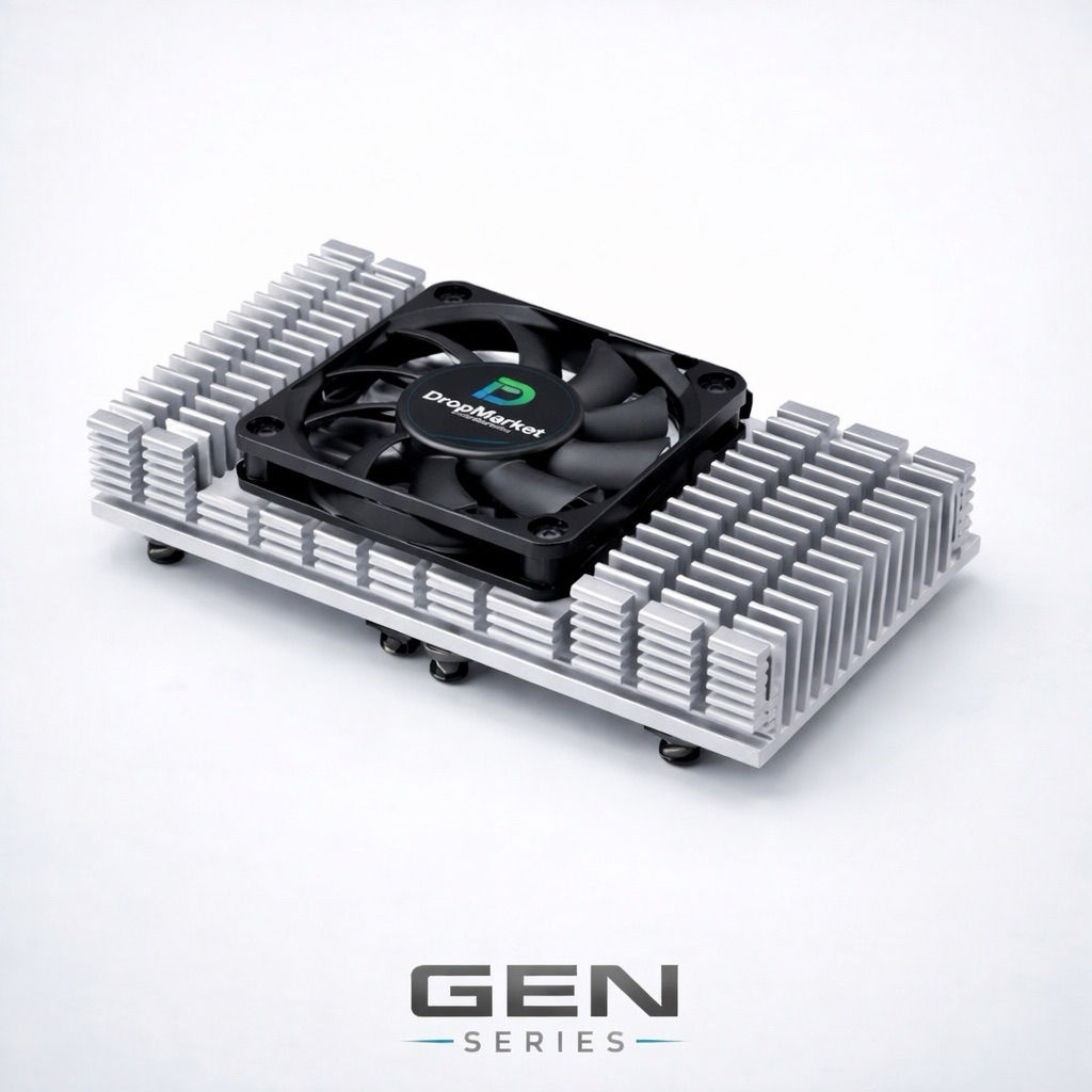 GEN Series || Low Profile CPU Cooler Slim Heatsink 92mm Fan Silent