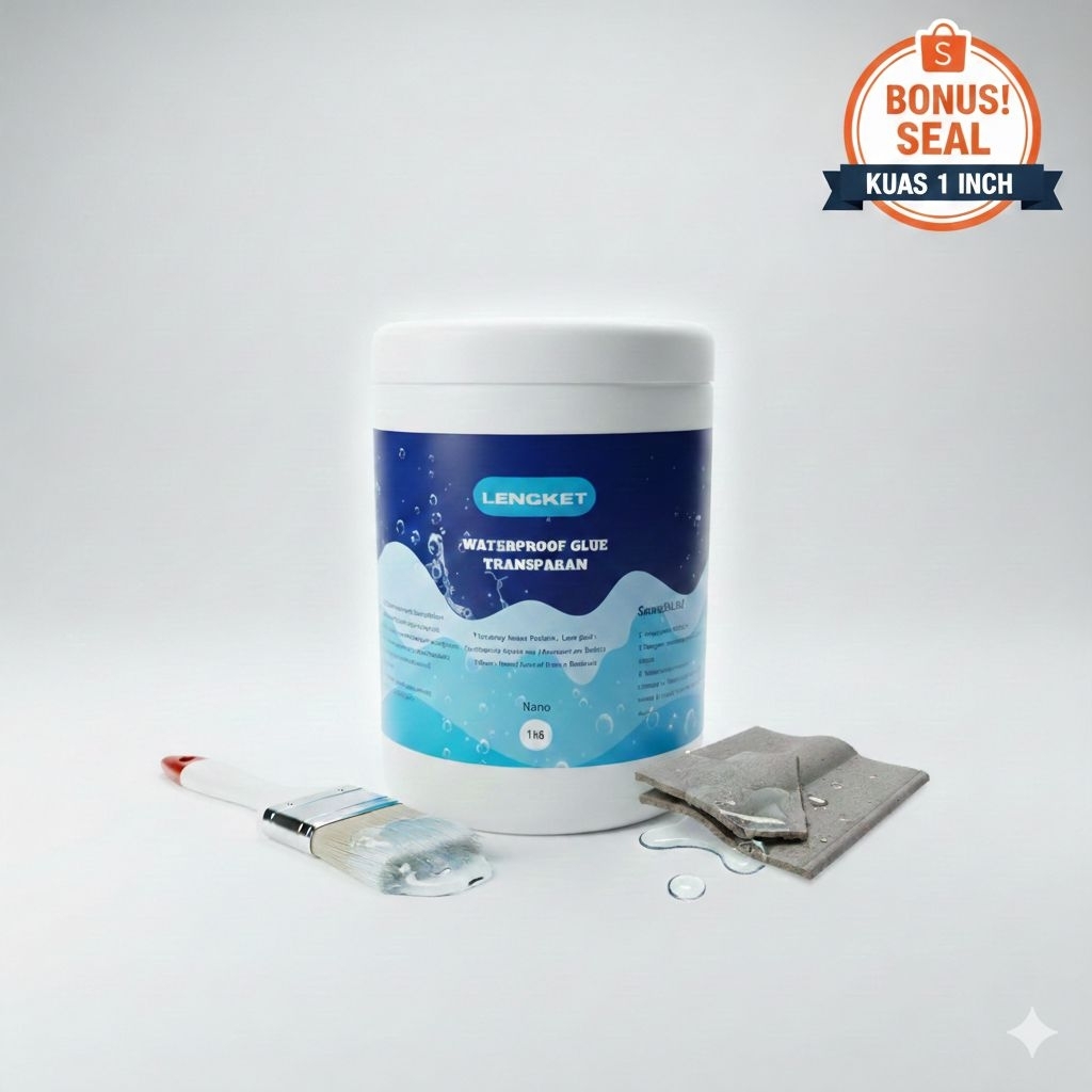 Lem Ajaib Anti Bocor Transparan Lengket Waterproof Coating Atap Bocor & Dinding Rembes Bening Tahan 