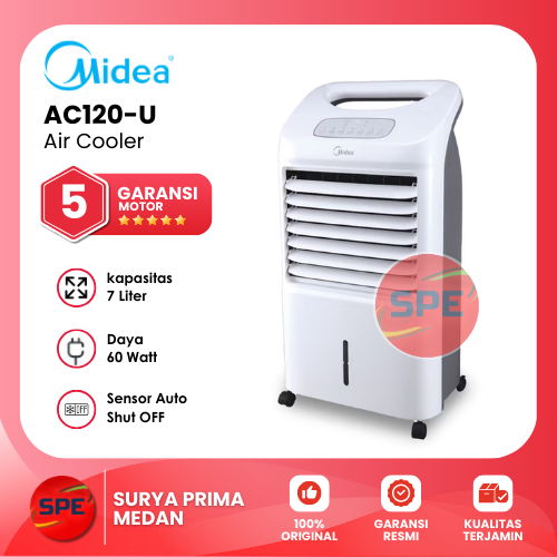 AIR COOLER MIDEA KAPASITAS 7 LITER AC120-U / AC120U GARANSI RESMI (MEDAN)