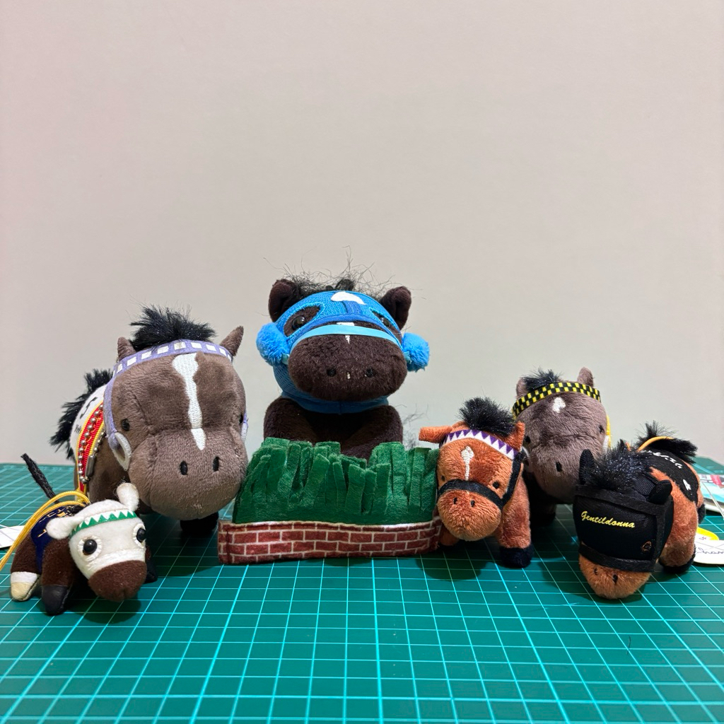 Kuda Balap Keychain Bag Charm Plushie Toy Thoroughbred Collection