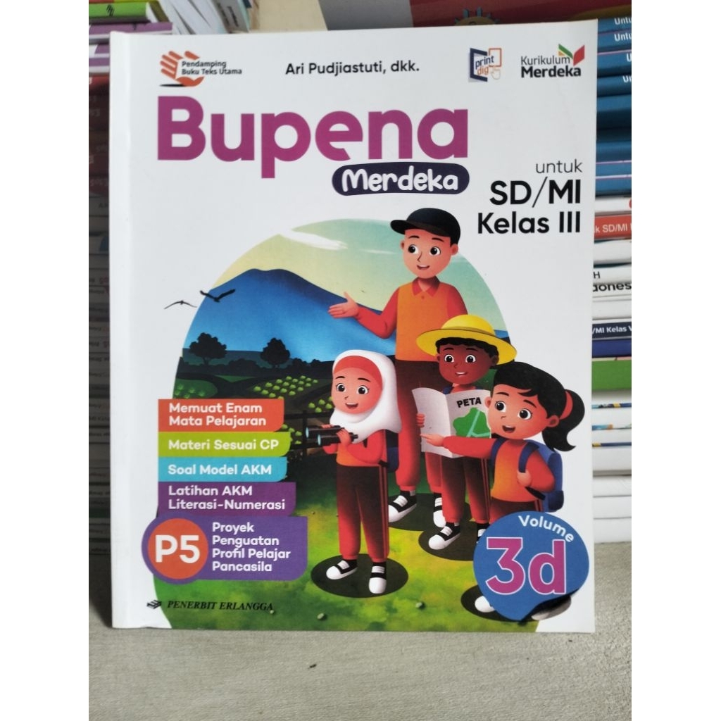 buku bupena p5 kelas 3D Erlangga