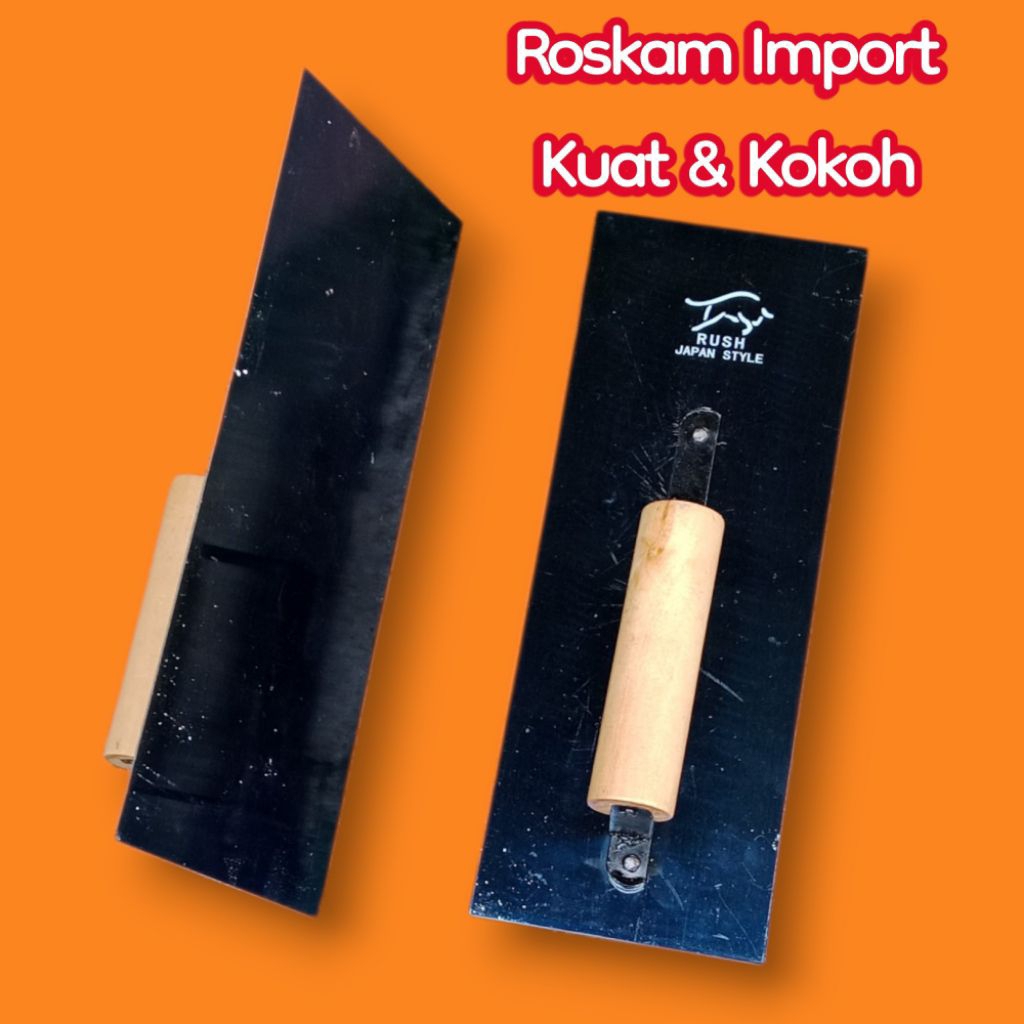 Raskam - Roskam Baja Ukuran 28cm - Plat Baja Biru Kuat & Kokoh