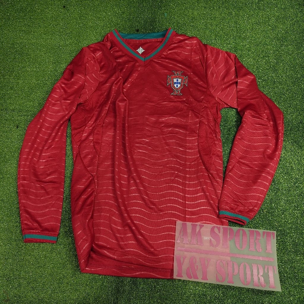 FANS ISSUE LONGSLEEVE JERSEY BOLA PROTUGAL HOME WORLD CUP 2026 // Baju Bola Piala Dunia Pria Dewasa 