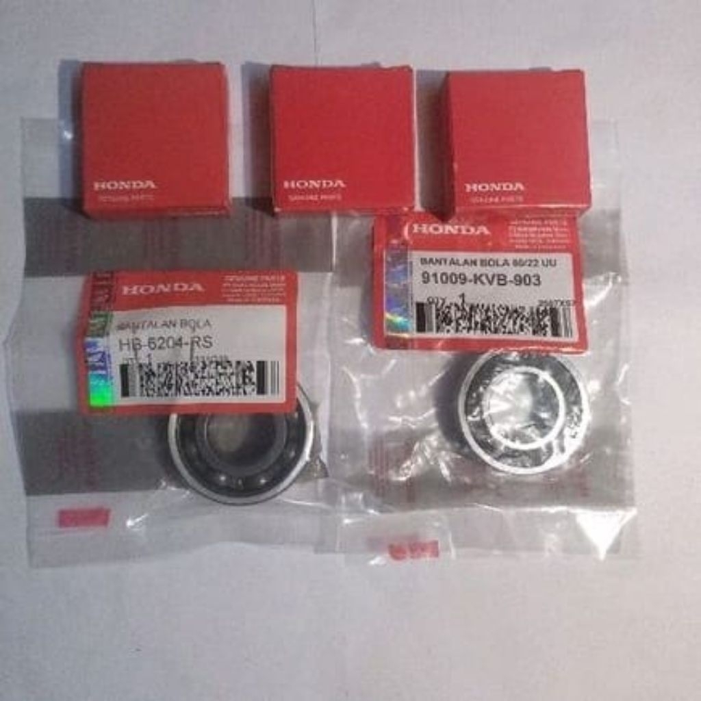 Laher Bearing ,Bearing Gearbox rasio set Beat fi Beat pop Beat street Beat karbu Genio Spacy Scoopy 