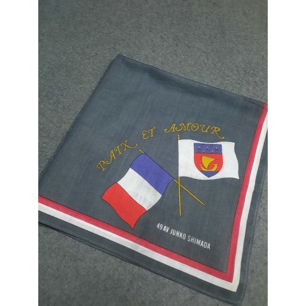 Saputangan Junko Shimada Original Vintage Handkerchief for Men