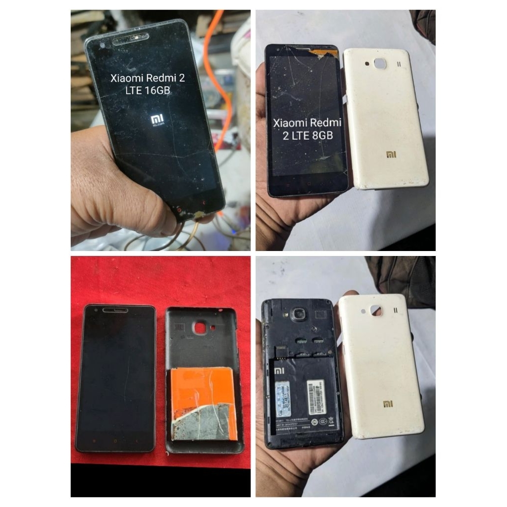 Xiaomi Redmi 2 LTE 16GB dan 8GB 2 Unit second seadanya