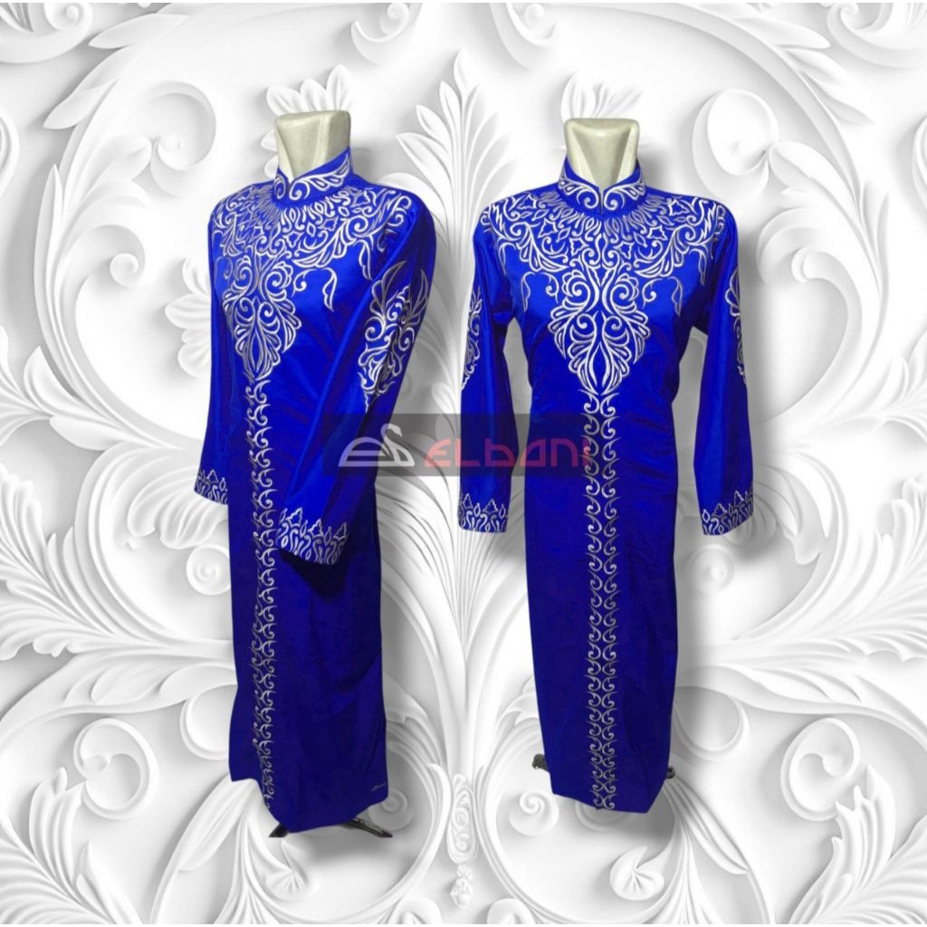 Jubah Luaran Elbani Bordir HUSNA Jubah full bordir premium depan belakang jubah muslim  pria dewasa