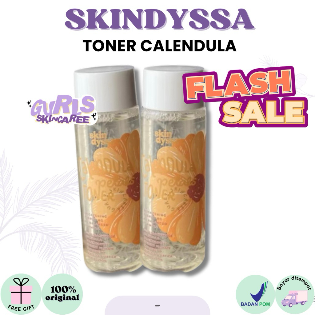 (SALE NEAR ED) Skindyssa Calendula Petals Toner | 5% Niacinamide, Galactomyces, 8x Hyaluron, Ceramid