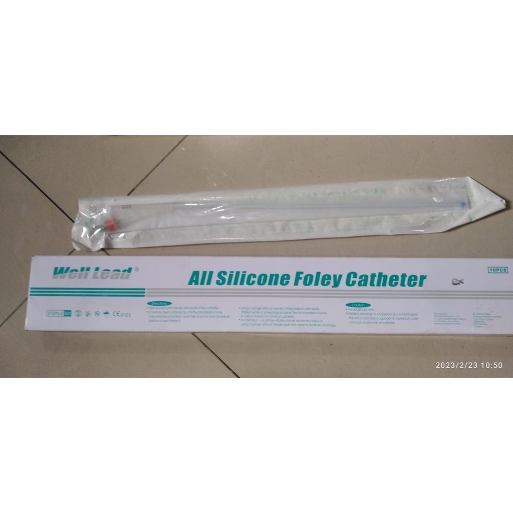 Folley Catheter Silicon Well Lead