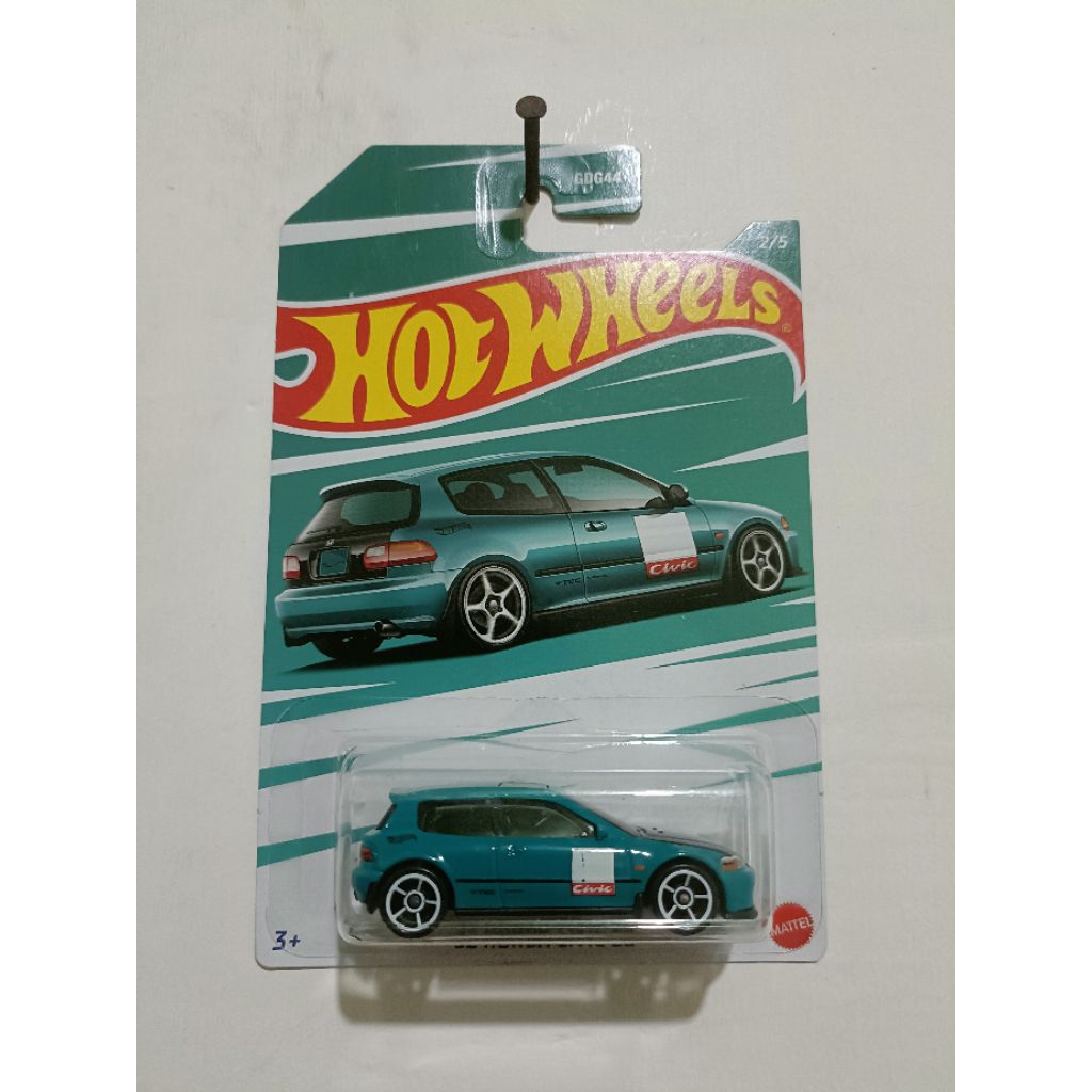 hotwheels Honda Civic eg hijau