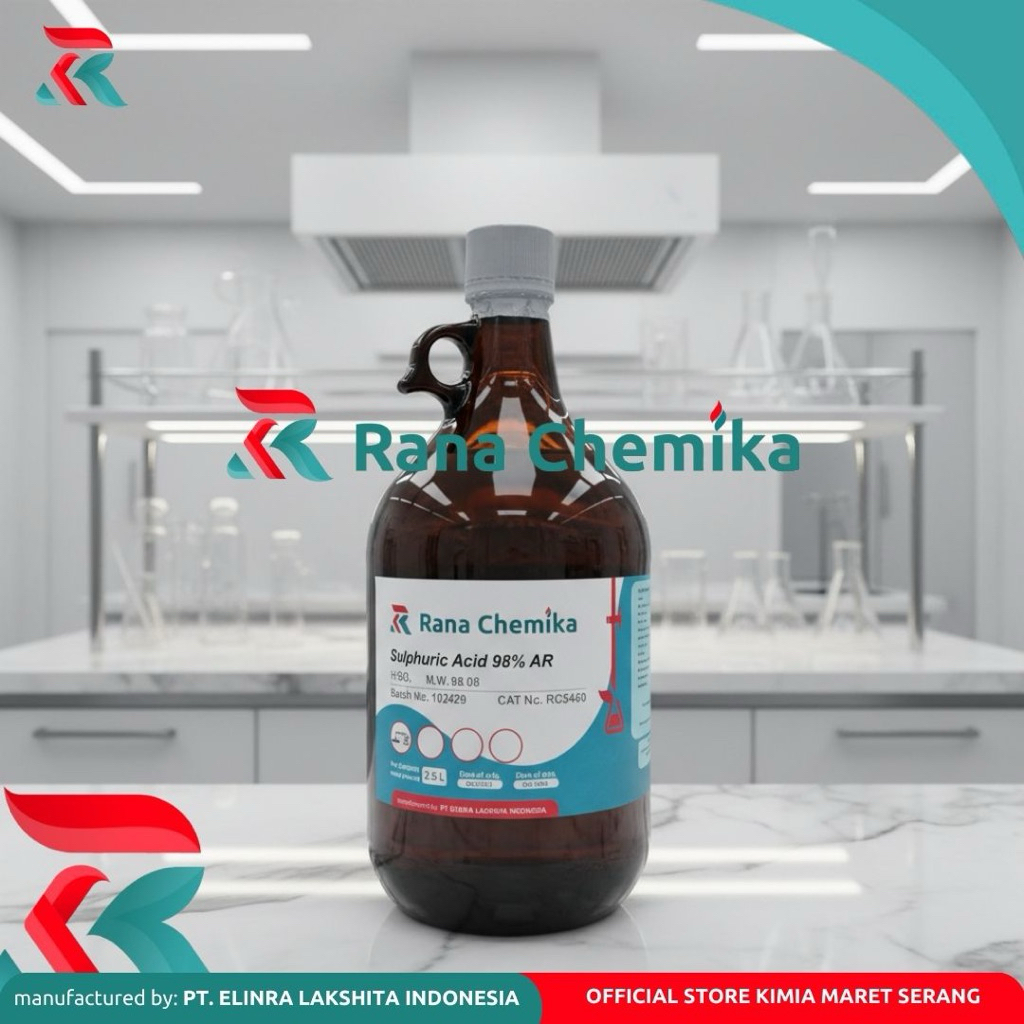 Sulphuric Acid 98%/Asam Sulfat/H2SO4 pekat/Hydrogen sulfate AR - RANA CHEMIKA