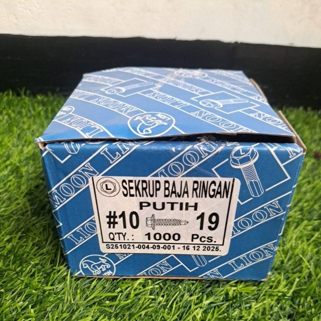 Sekrup Roofing Baja Ringan #10-19 Lion Original Baja