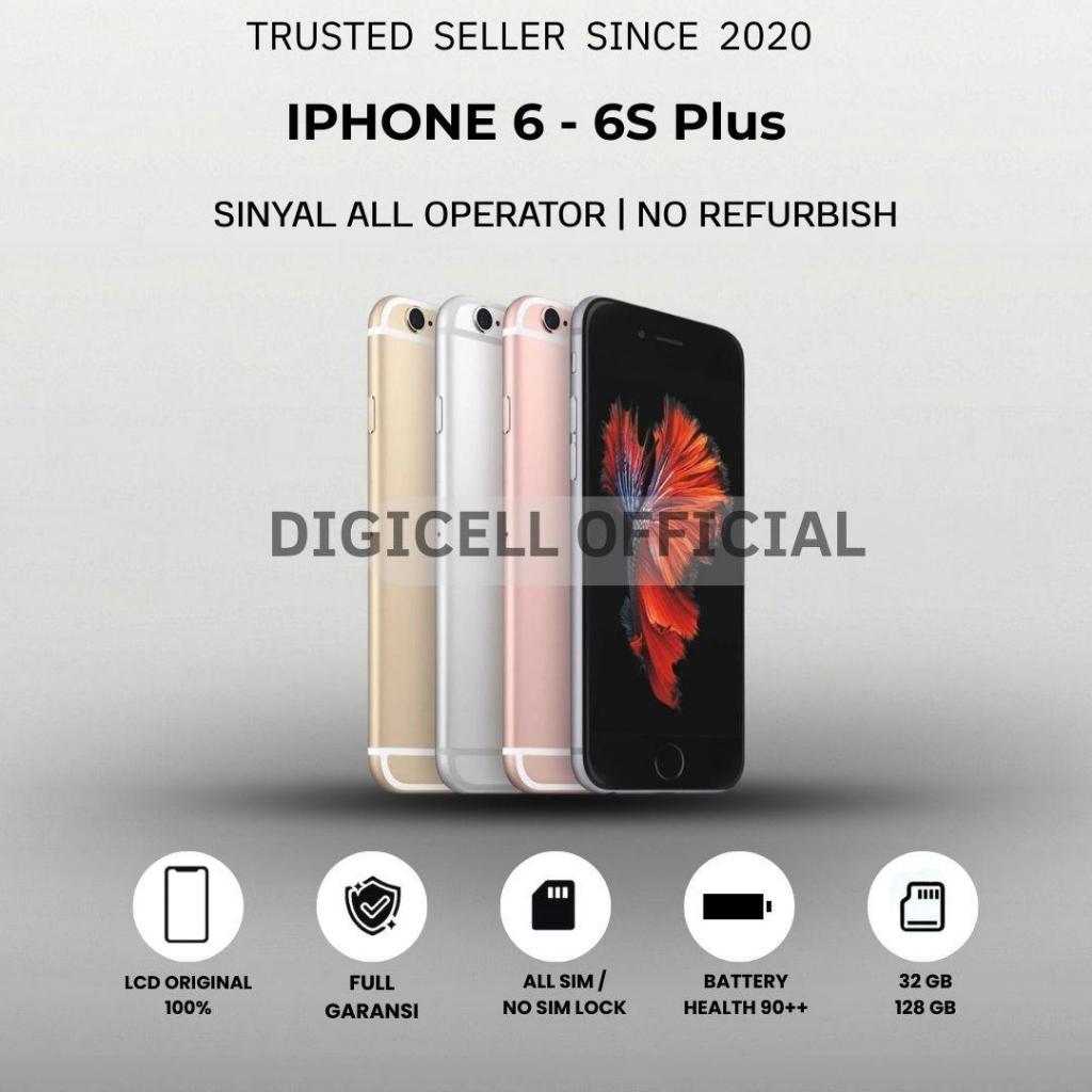 iPhone 6 - iP 6S Plus 32gb - 128gb Fullset Lcd Original 100% Mulus No Recond No Refurb