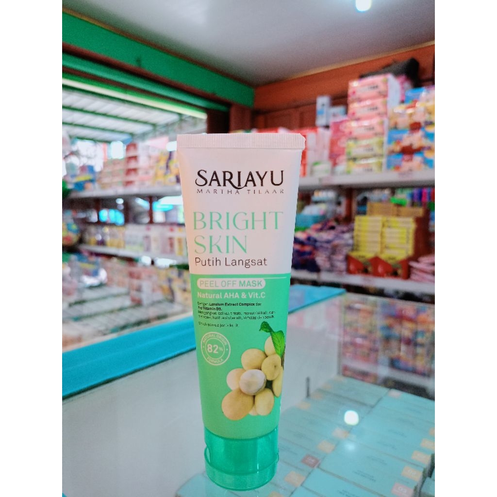 SARIAYU BRIGHT SKIN PUTIH LANGSAT/ PEEL OFF MASK / masker wajah