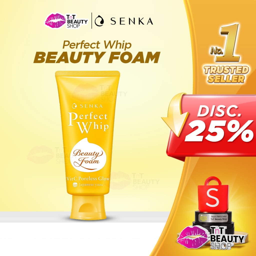 SENKA Perfect Whip Vit C Poreless Glow 50gr - 100gr | TnT Beauty Shop
