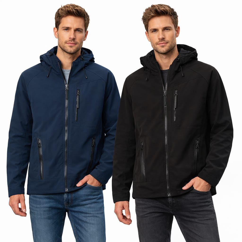 H*M Mens Long Sleeve Softshell Jacket Hoodie / Jaket hoodie pria original branded / jaket unisex ter