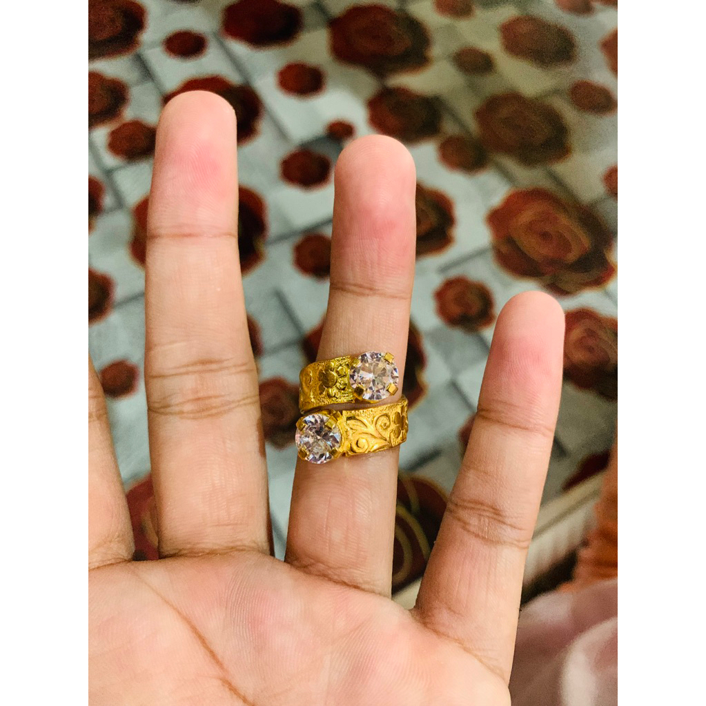 cincin sapuhan lapis emas 99