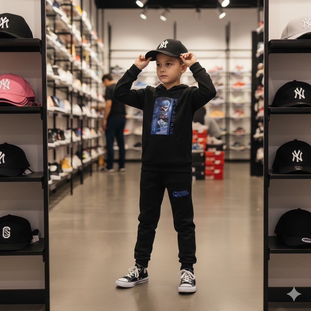 CT2fashion - Setelan Hoodie anak Zilong Mlbb