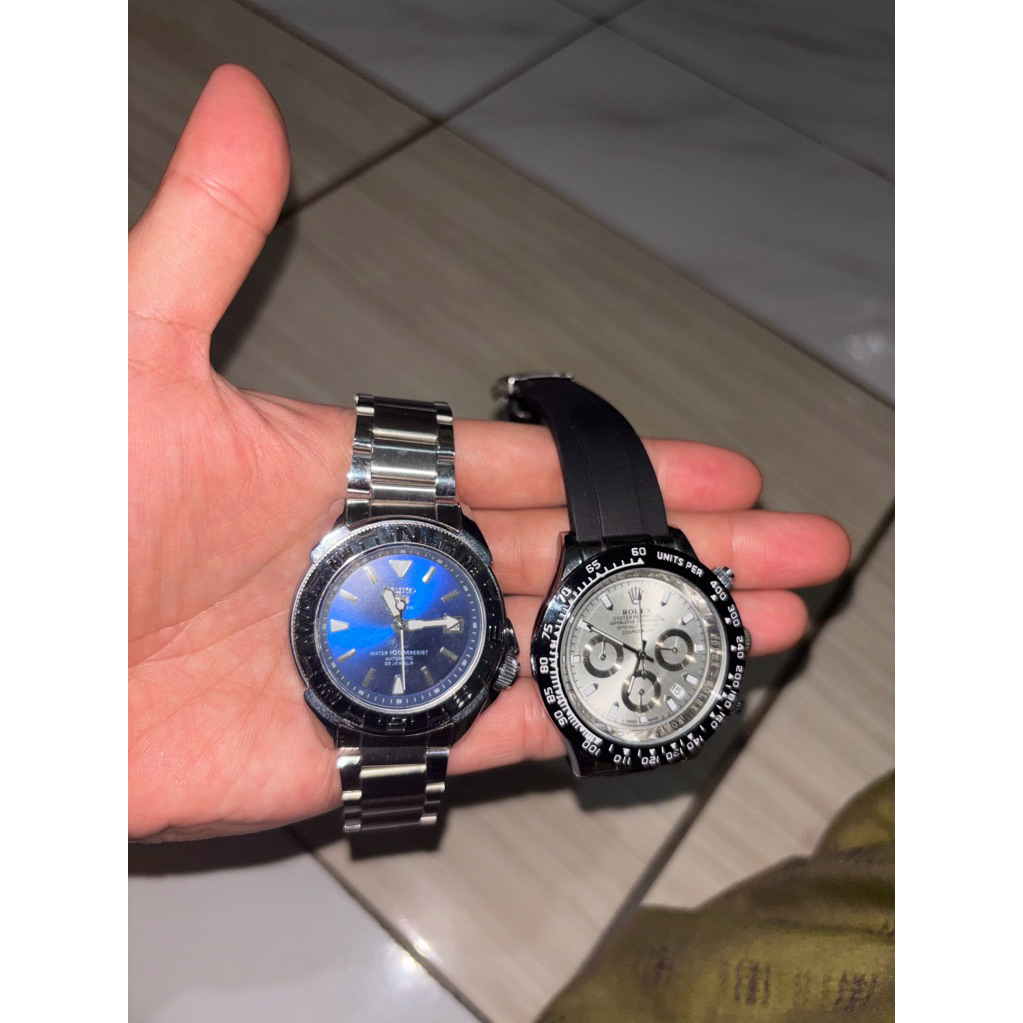PreLoved Jam Tangan Rolex Classic dan Saico Automatic(KW)