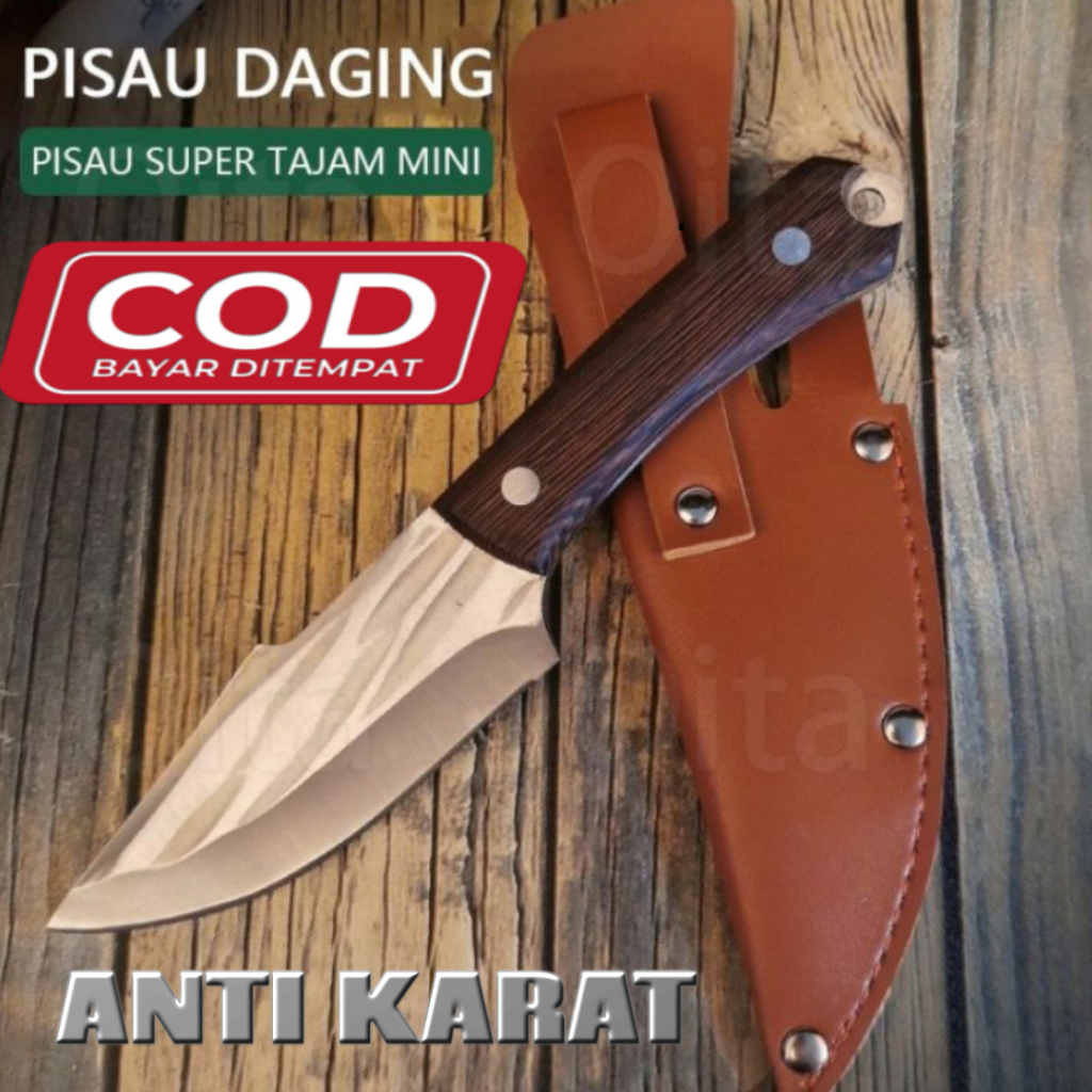 [ ASLI ] PISAU TULANG PISAU DAPUR PISAU SURVIVAL PISAU DAGING PISAU KOKI PISAU JEPANG SUPER TAJAM PI