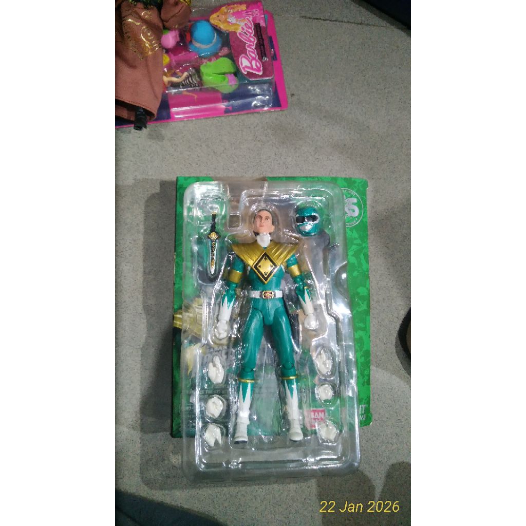 SHF Power Rangers Green _Tommy _BIB _ Bandai _ Acc Lengkap
