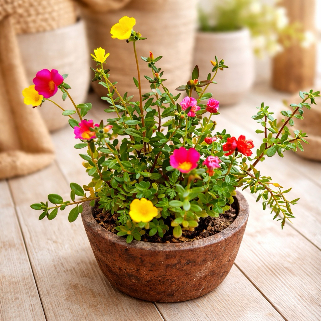 Tanaman Hias Krokot, Bunga Hias Krokot, Tanaman Krokot Berbunga