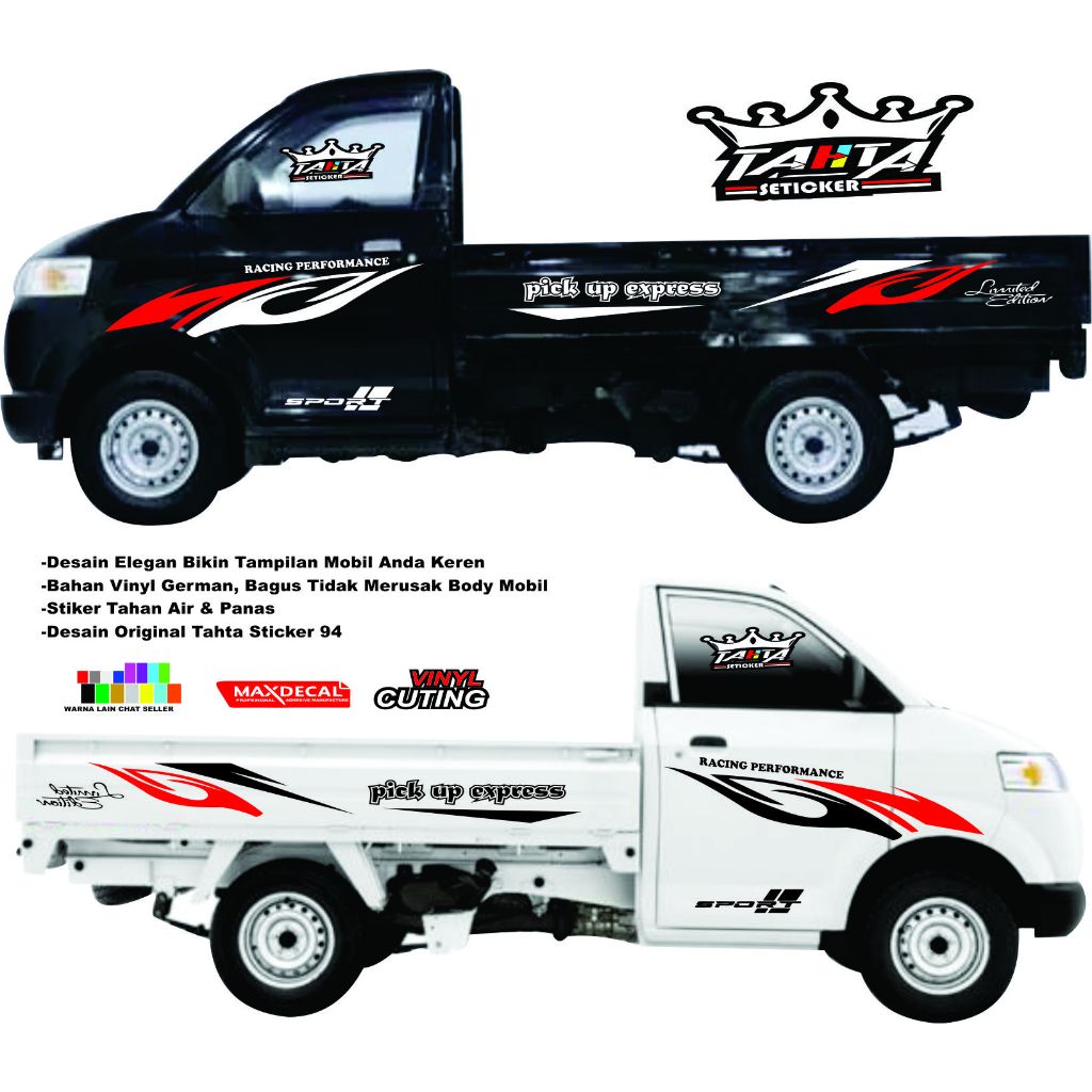 Stiker Mobil Suzuki Apv Mega pick up & Gran max PICK UP EXPRESS / Sticker list Apv Mega