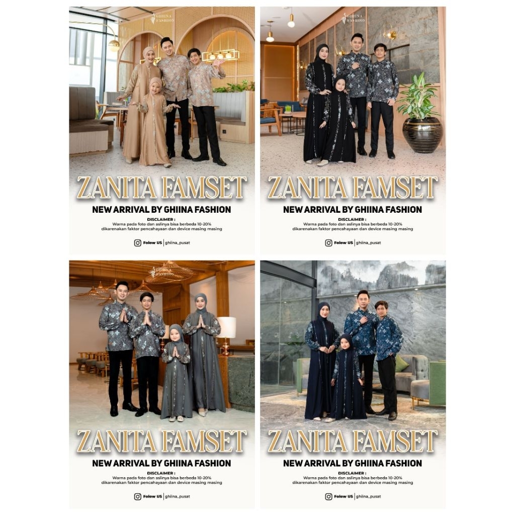 ZANITA FAMILY SET by GHIINA FASHION