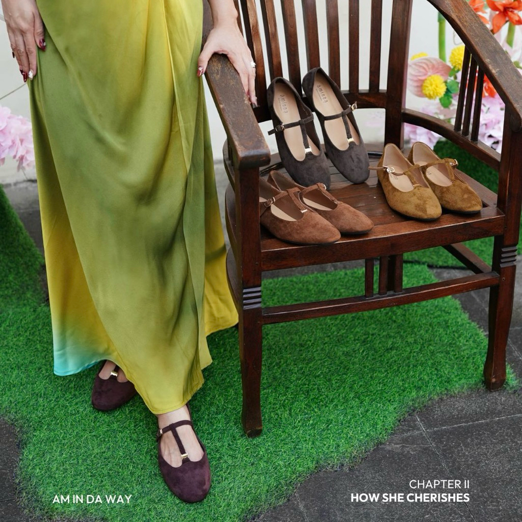 Aminda Celia Sandal - Sendal Wanita Platform Lentur Lembut Ringan Mewah