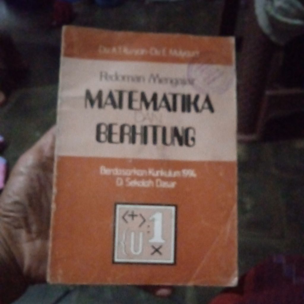 buku Pedoman mengajar Matematika dan Berhitung di SD, buku original jadul