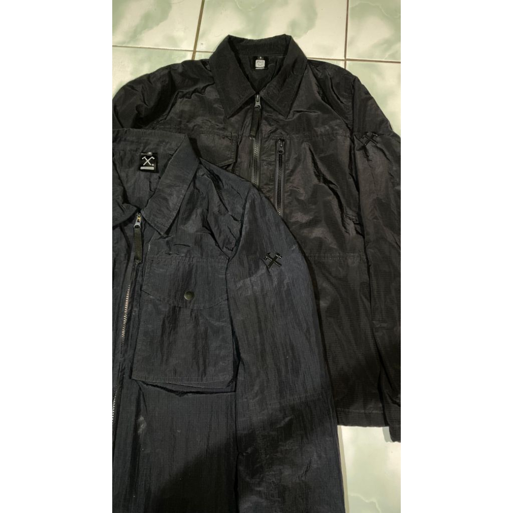 jaket overshirt hitam