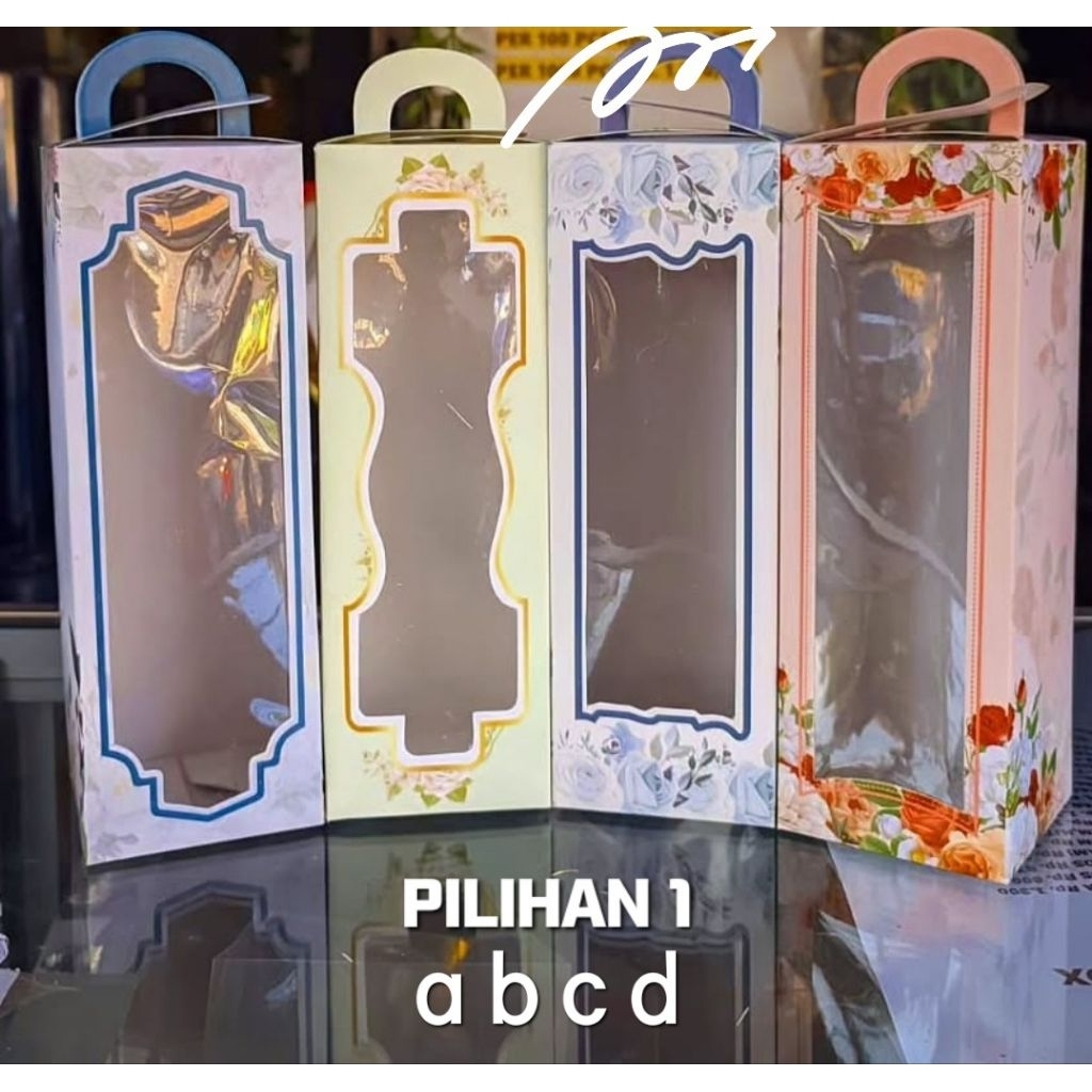 BOX TENTENG BOTOL KACA / PAPERBOX BOTOL / BOX IVORY TUMBLER