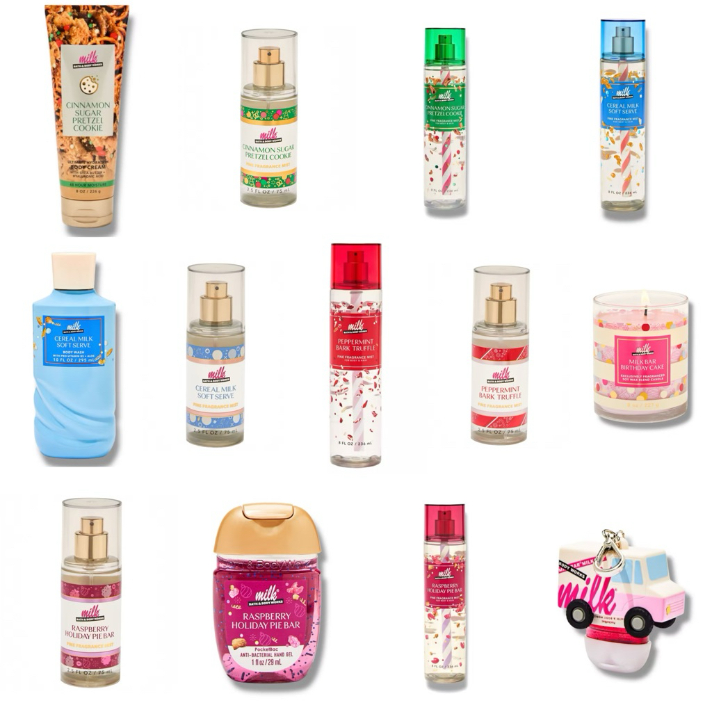 (Ready) LIMITED Milk Bar Birthday Cake 35 New Bath & Body Works | Body Mist | Body Cream | Body Loti