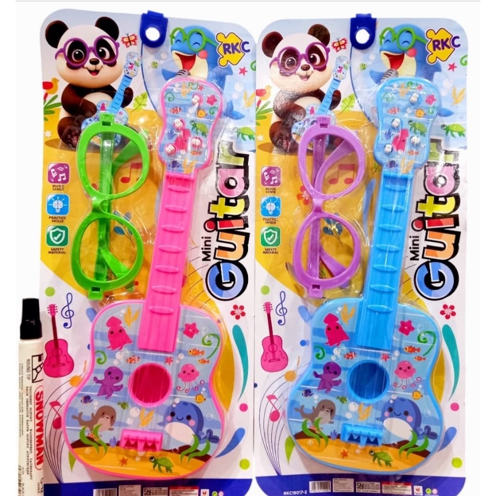 (MINI GITAR) MAINAN GITAR MINI FREE KACAMATA GITAR KECIL