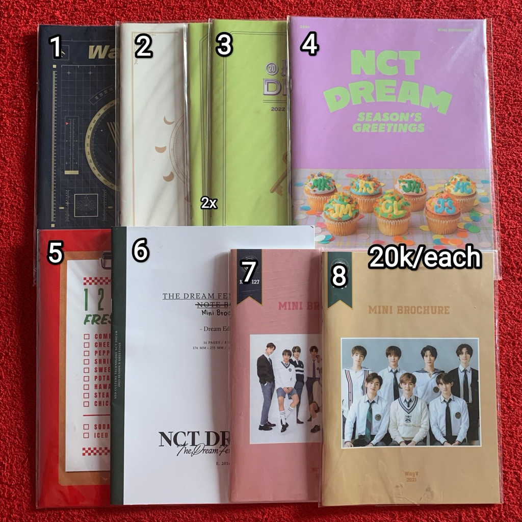 mini brochure nct u 127 dream wayv wish season greeting back to school 2019 2020 2021 2022 album fot