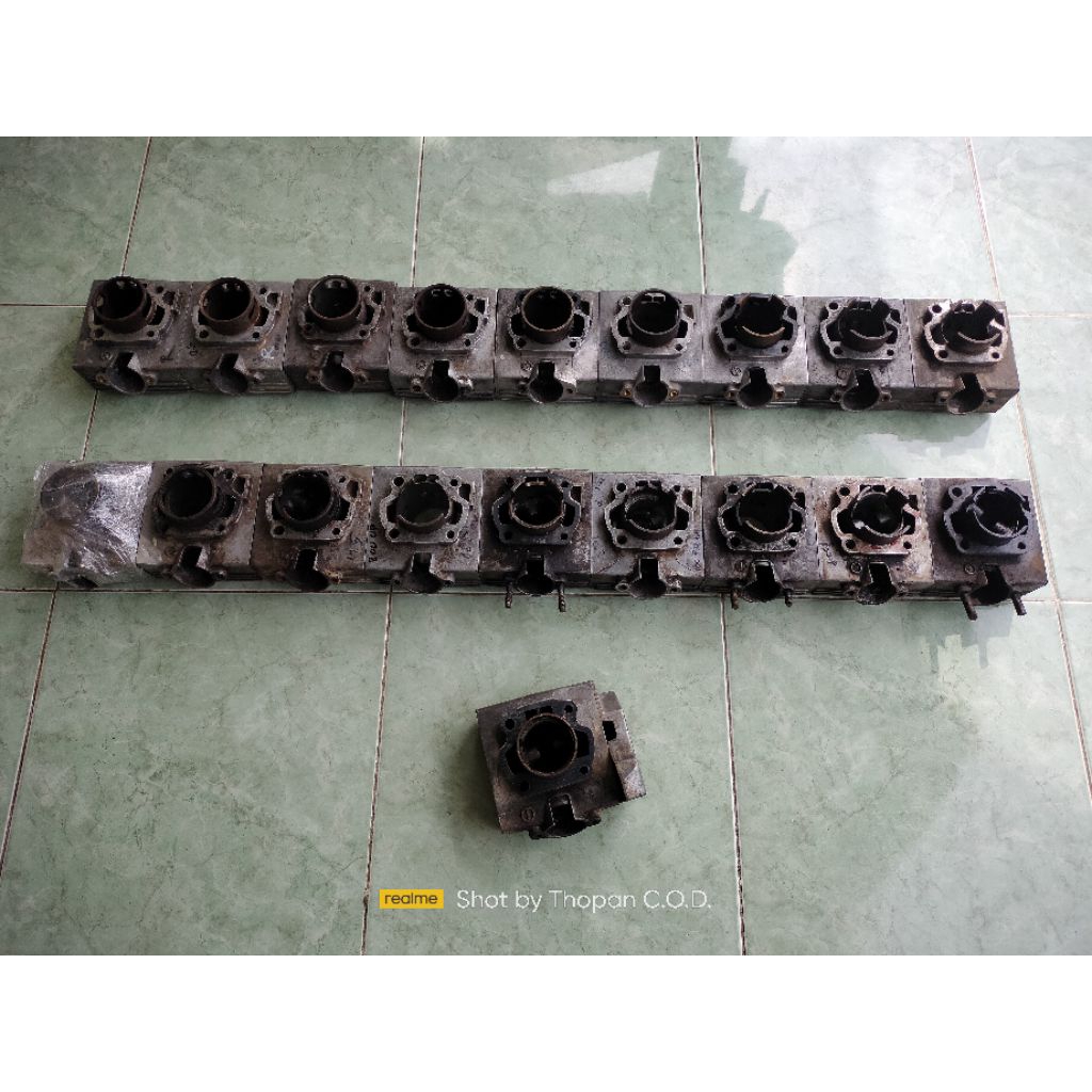CILYNDER BORING BLOK SEHER SATRIA 2TAK HIU LUMBA ORIGINAL COPOTAN