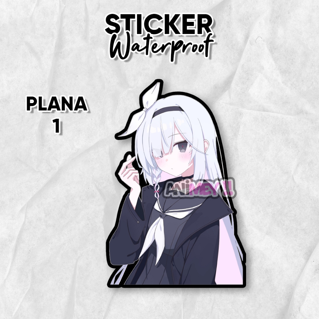 Stiker Plana Game Blue Archive / Sticker Anime Waterproof