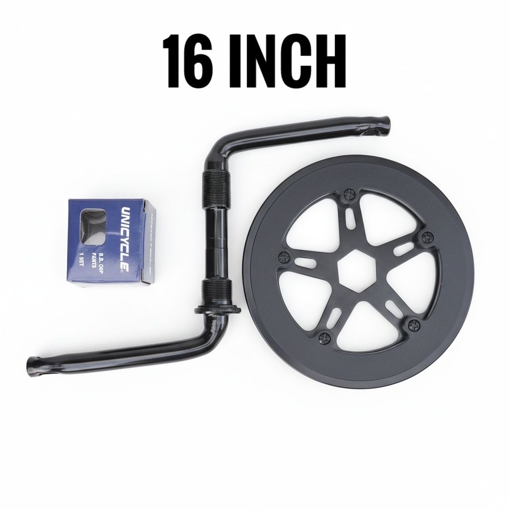 Unicycle Rotel Engkol Gir Langsung Sepeda Anak 16 Inch Komplit Kom BB Cups dan Gir Depan Crank Set B