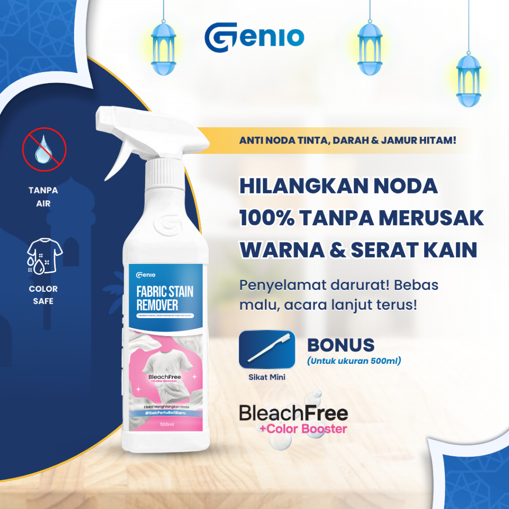 GENIO Fabric Stain Remover Spray - Spray pembersih noda bahan fabric