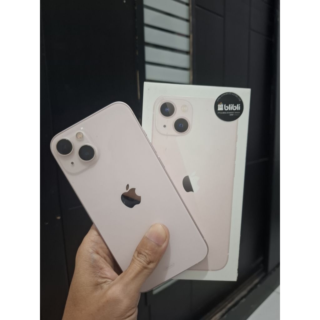 IPHONE 13 128GB PINK BEKAS / SECOND