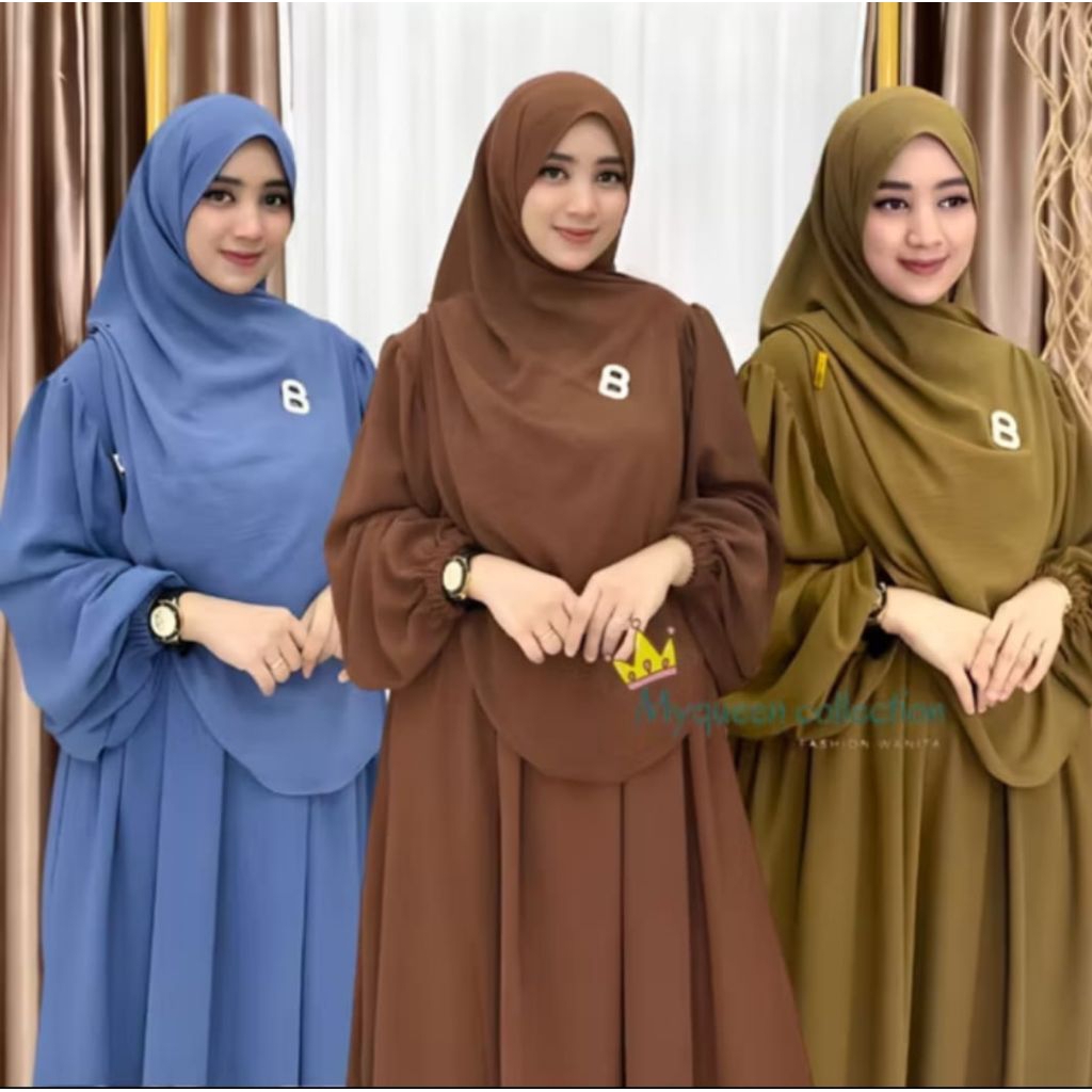 Gamis Set Hijab Luna