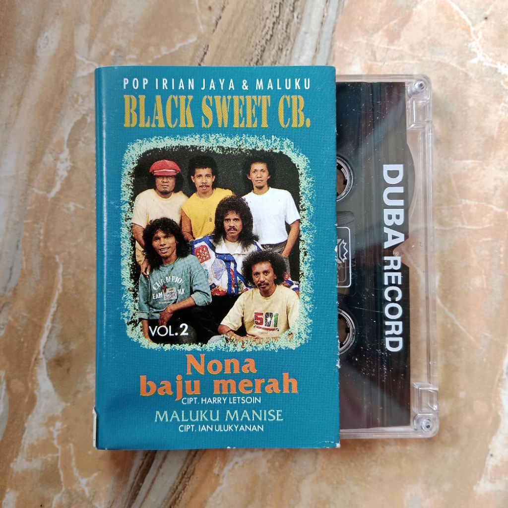 Kaset pita Black Sweet CB (Pop Irian Jaya & Maluku) - Nona Baju Merah