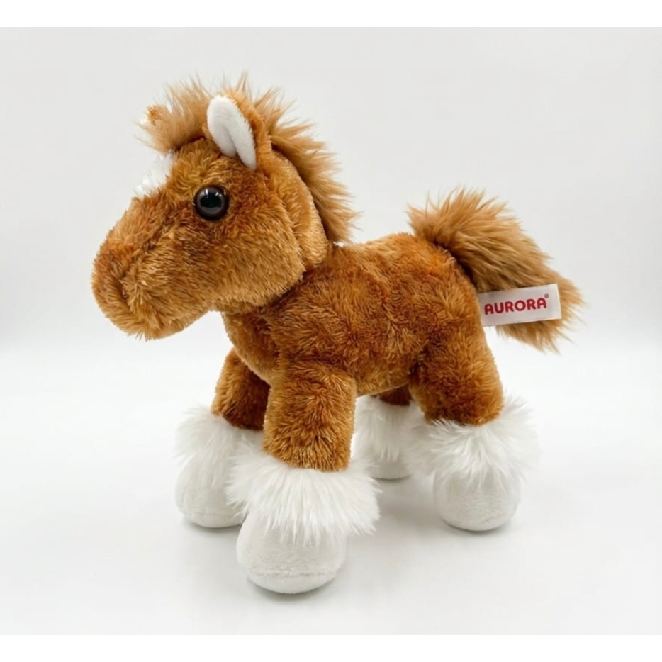 Boneka Kuda Poni Kecil - Aurora Plush Toy Clydes Horse Mini Flopsie
