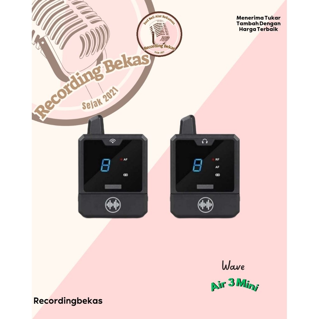 Wireless IEM Wave Air 3 Mini